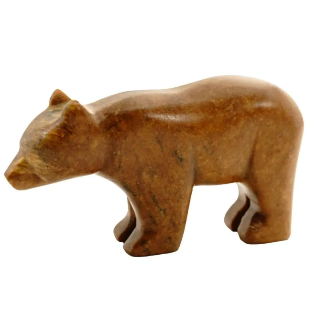 Bear and Wolf Soapstone Carving Kit