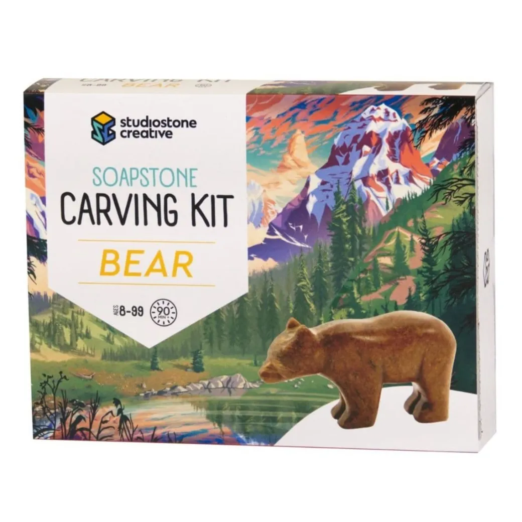 Bear Soapstone Carving Kit