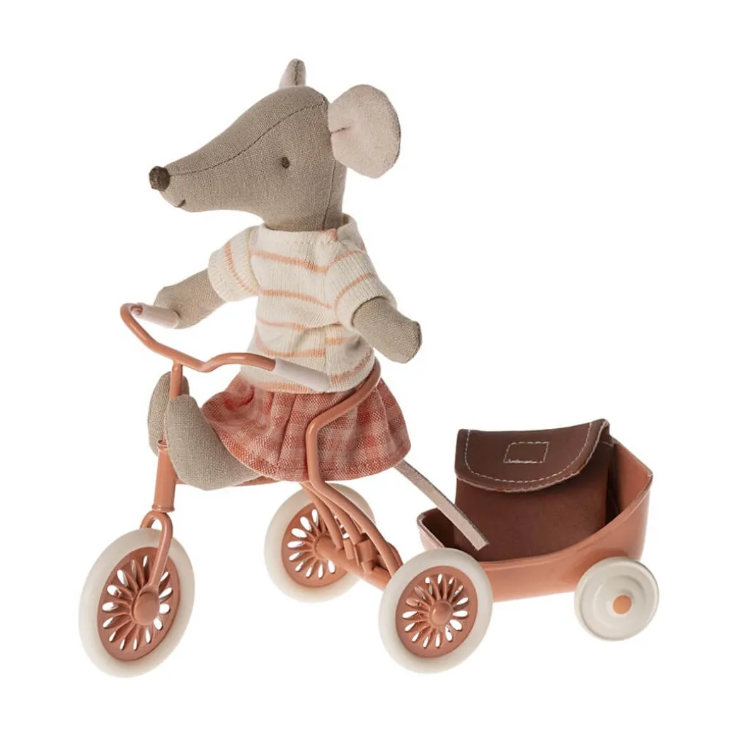 Big Sister Tricycle Mouse - Coral