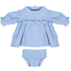 Blue Cotton Dress - 12"