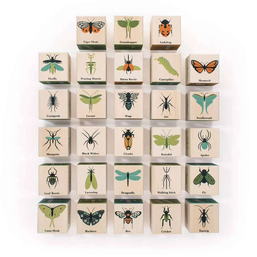 Bugs Wooden Alphabet Blocks
