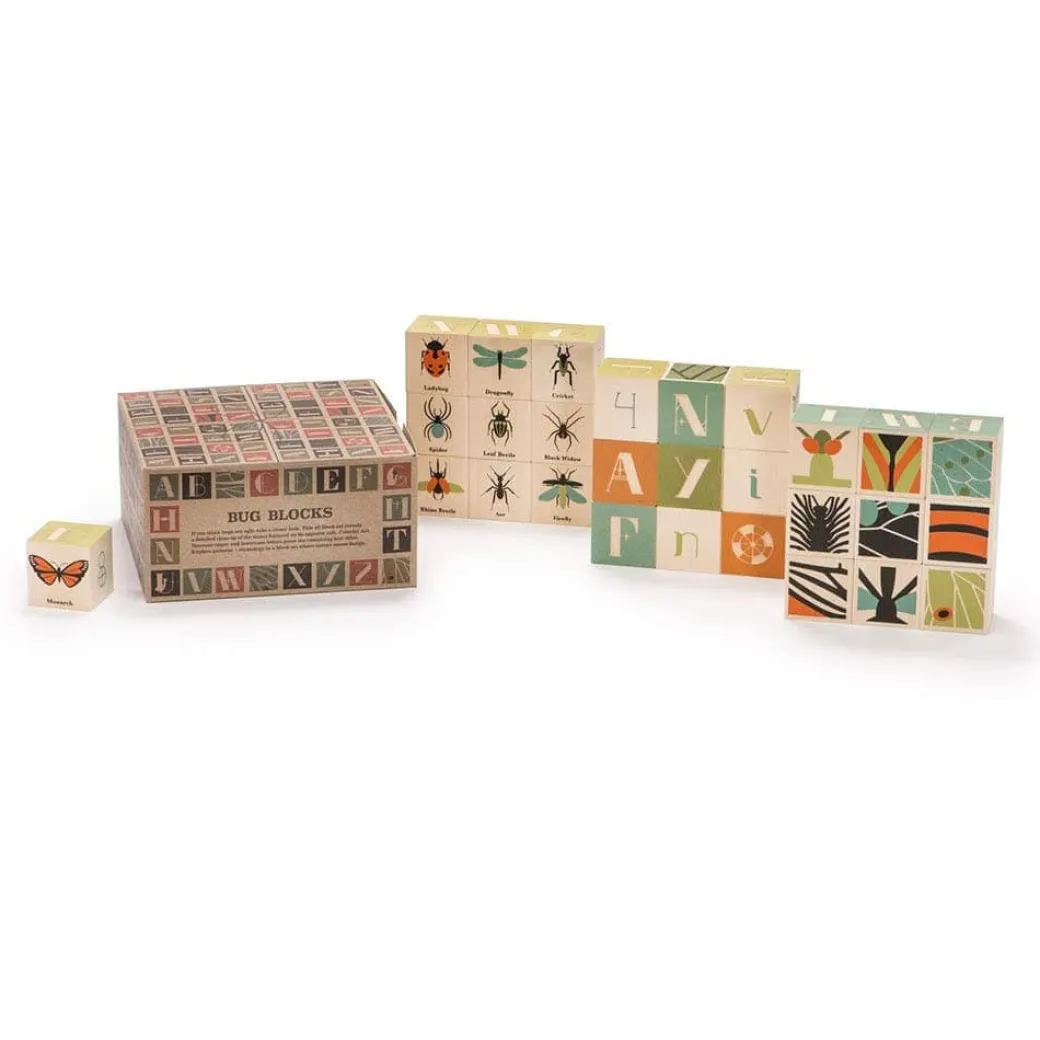 Bugs Wooden Alphabet Blocks