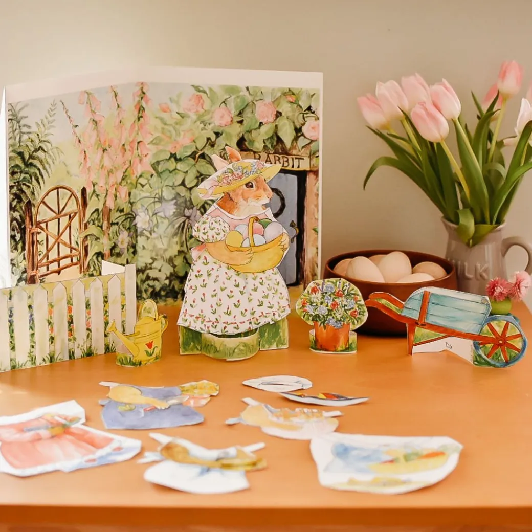 Bunny Rabbit Paper Doll Kit