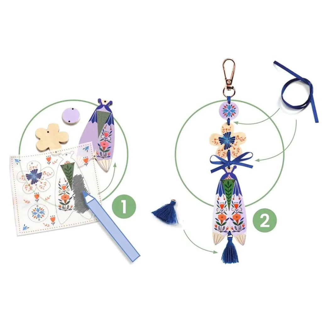 Butterflies DIY Keychain Craft Kit