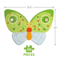 Butterfly 2-in-1 Wooden Puzzle
