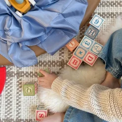 Classic Alphabet Blocks With Canvas Bag