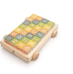 Classic Wooden Alphabet Blocks with Wagon