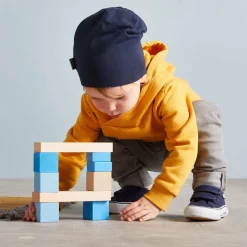 Colored Wooden Building Blocks - 46 Piece Set