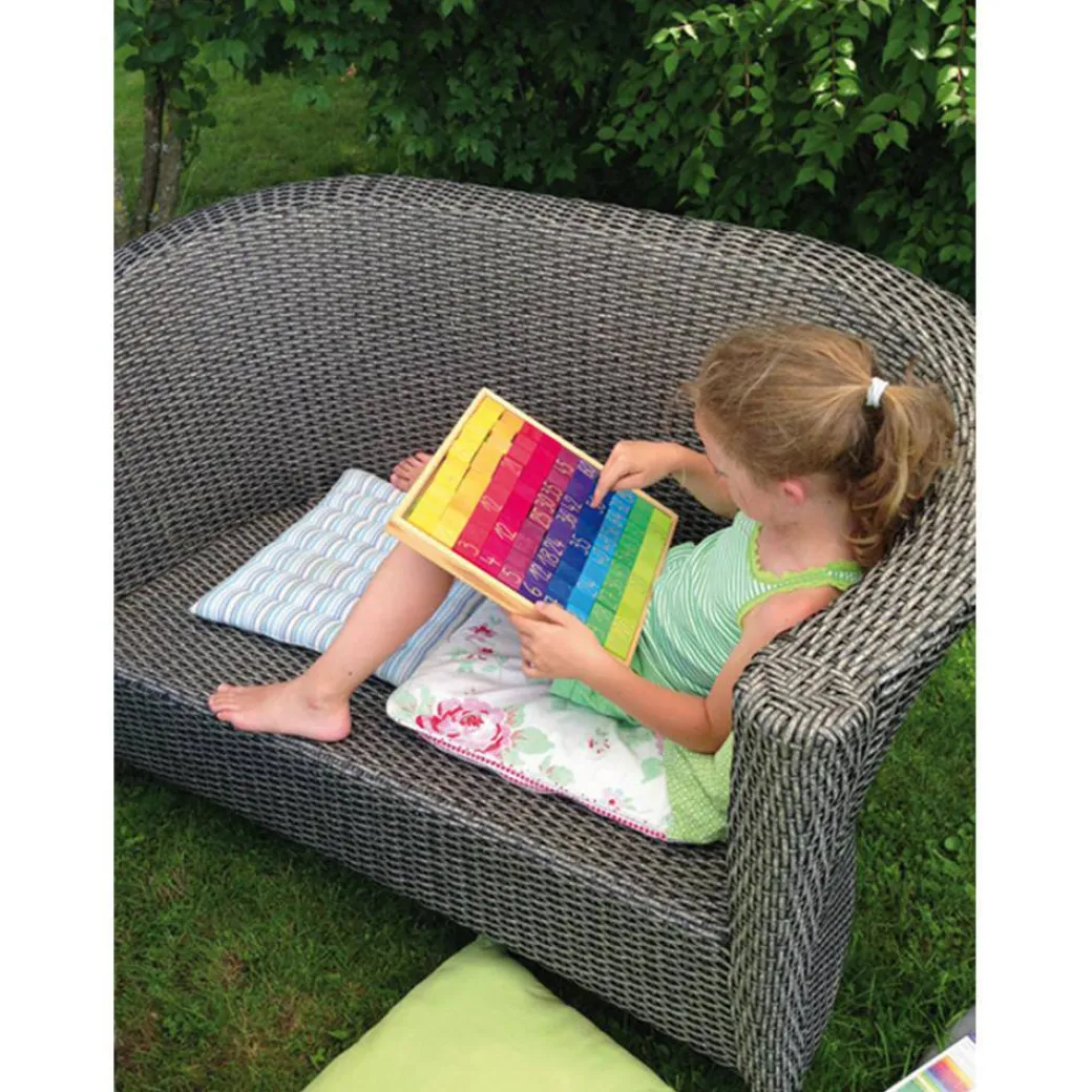 Counting with Colors Wooden Number Chart