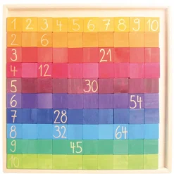 Counting with Colors Wooden Number Chart