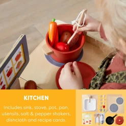 Creative Play 3 in 1 – Play Kitchen, Store & Workshop