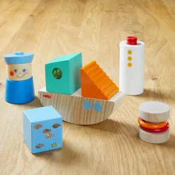 Discovery Boat Wooden Building Blocks