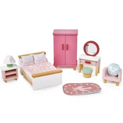 Dovetail Wooden Dollhouse Bedroom Set