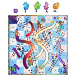 Dragons Shaped Slips & Ladders Board Game