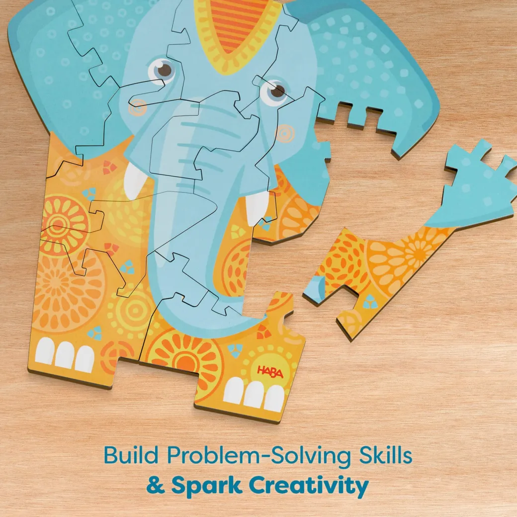 Elephant 2-in-1 Wooden Puzzle