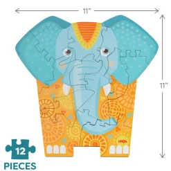 Elephant 2-in-1 Wooden Puzzle