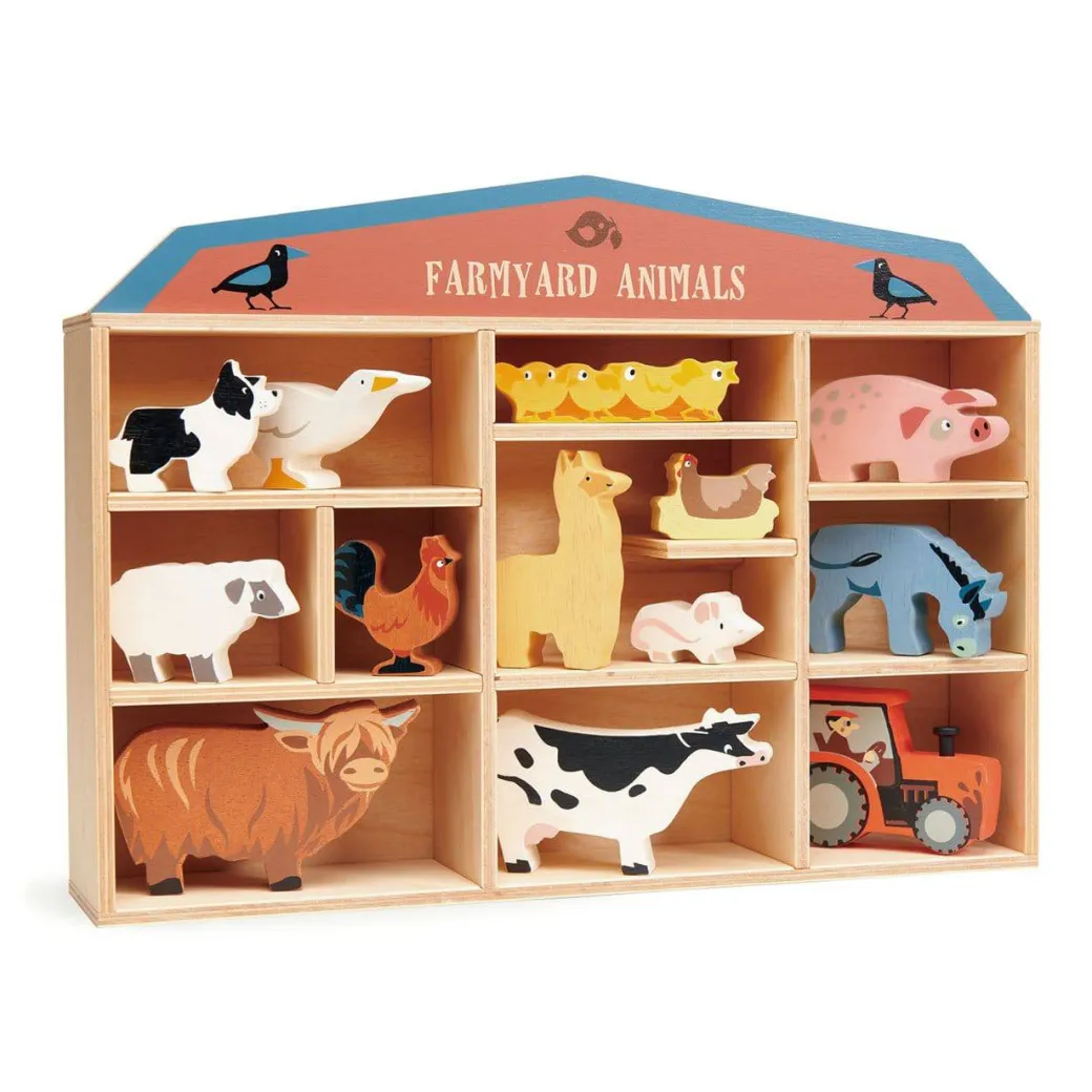 Farmyard Wooden Animals Set