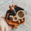 Felted Baby Bat Ornament