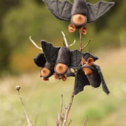 Felted Baby Bat Ornament