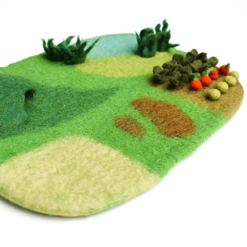 Felted Farm Play Mat