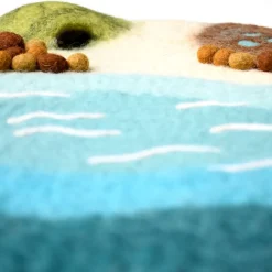 Felted Ocean and Shoreline Play Mat