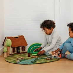 Felted Spring Play Mat Playscape