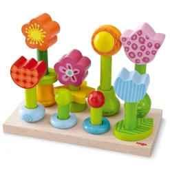 Flower Garden Wooden Sorting and Stacking Game