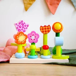 Flower Garden Wooden Sorting and Stacking Game