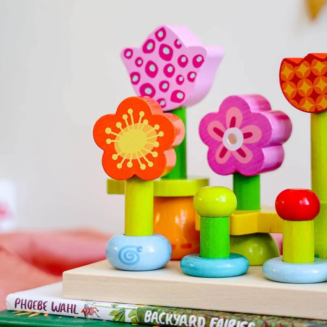 Flower Garden Wooden Sorting and Stacking Game