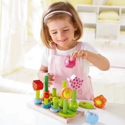 Flower Garden Wooden Sorting and Stacking Game