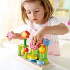 Flower Garden Wooden Sorting and Stacking Game