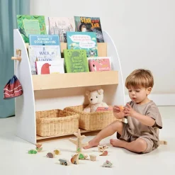 Forest Wooden Book Shelf and Storage Unit