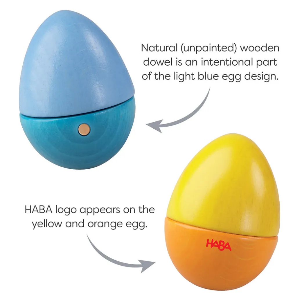 Fun with Sounds Wooden Eggs - Wooden Rattles