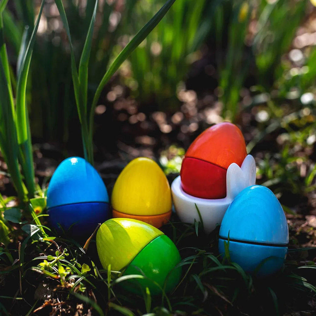 Fun with Sounds Wooden Eggs - Wooden Rattles