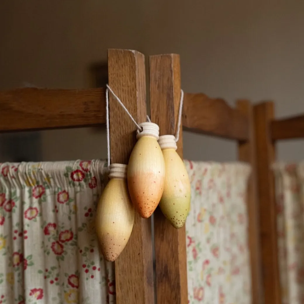 Glow Lamps Wooden Ornament Set