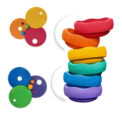 Grimm's x Stapelstein Rolling Discs - Rainbow