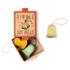 Jingle Joy Bells Wooden Ornament Set