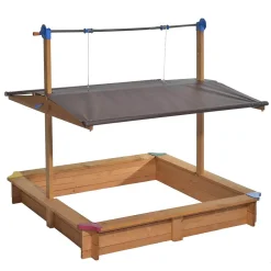Kids Wooden Sandbox with Cover