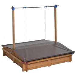 Kids Wooden Sandbox with Cover