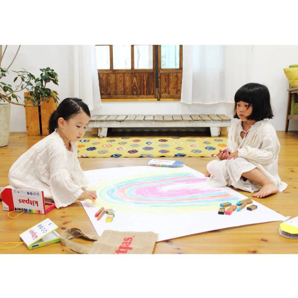 Kitpas Large Window Art Crayons - 12 Colors