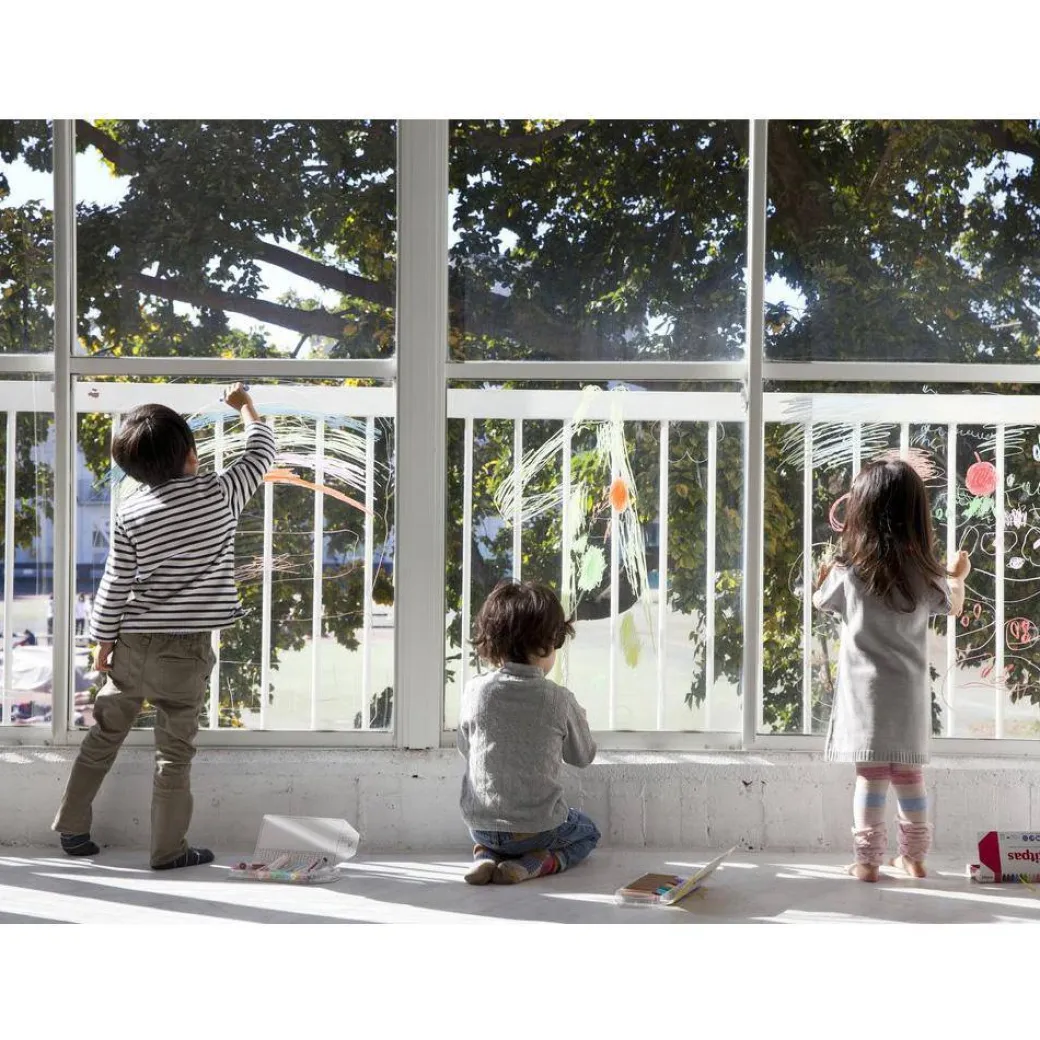 Kitpas Large Window Art Crayons - 12 Colors