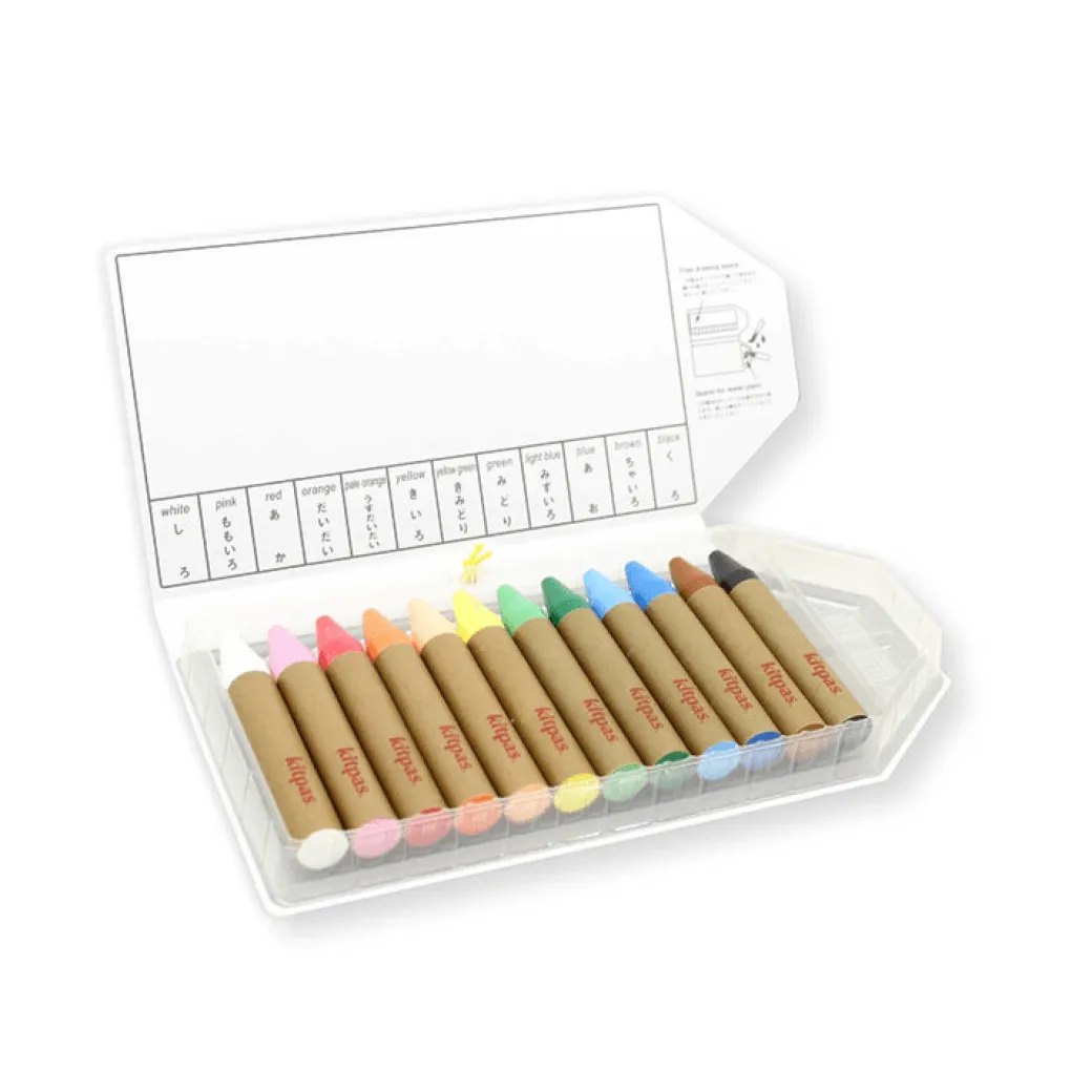 Kitpas Large Window Art Crayons - 12 Colors