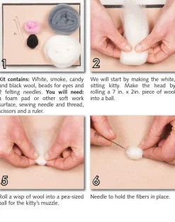 Kitties Needle Felting Kit