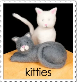 Kitties Needle Felting Kit