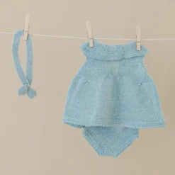 Knit Doll Outfit - 15" Dress & Headband