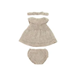 Knit Doll Outfit - 12" Dress & Headband