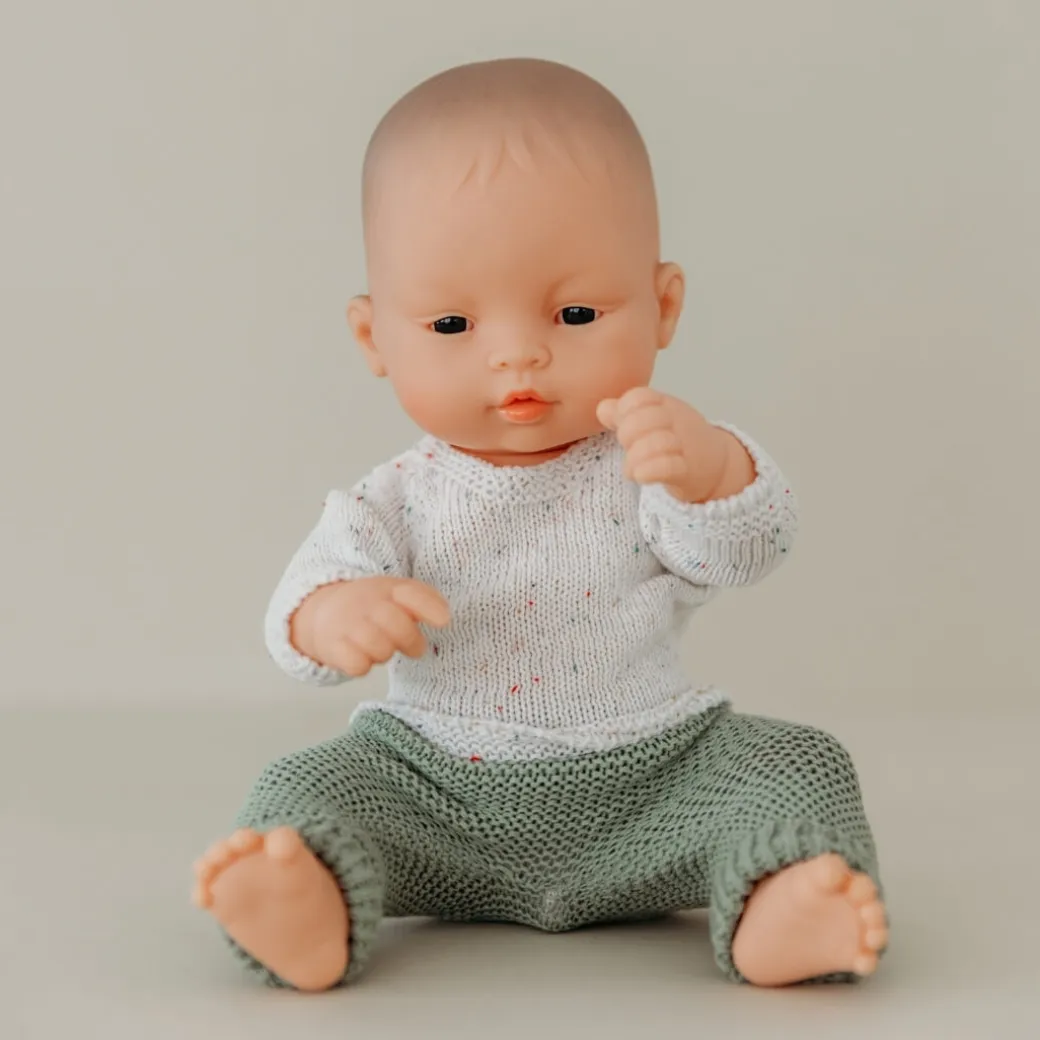 Knit Doll Sweater and Pant Set - 12"