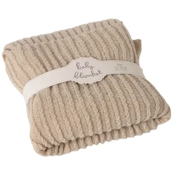 Knit Ribbed Baby Blanket