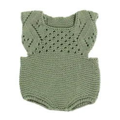 Knitted Romper & Bonnet Doll Outfit - 15"