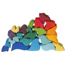 Large Ammonite Snail - Wooden Puzzle Blocks